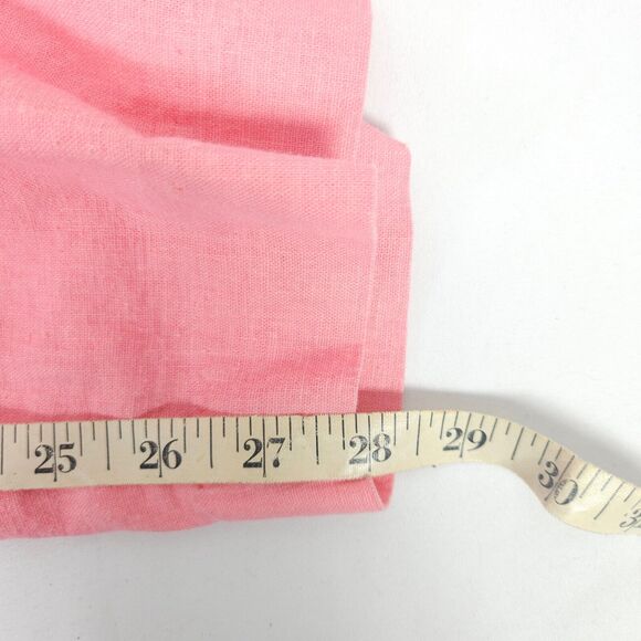 Vintage Mosaic Womens Size 16 30x28 Pink Linen Blend Casual Pants - Picture 7 of 7